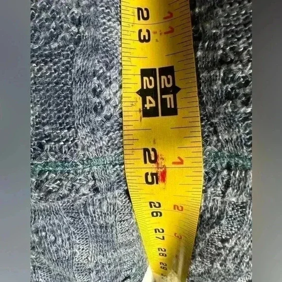 Heather blue swing sweater tank top,‎ size xl. Crochet back with flowers. - Picture 8 of 11